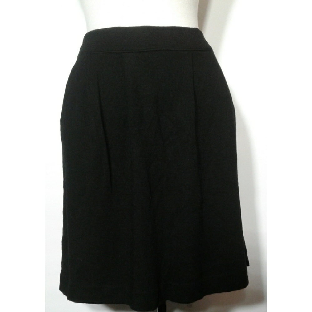 J. Jill skirt black knit W/pockets size S